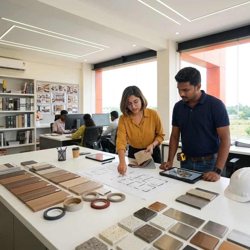 Home Admire design team collaborating in studio
